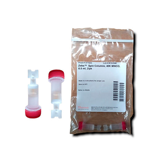 10485. ZEBA SPIN DESALTING COLUMNS MWCO 40K, 0.5ML - PIERCE