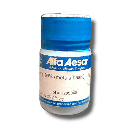 23400. TELURURO DE MERCURIO II 99% (BASE METALICA) 5GR ALFA AESAR