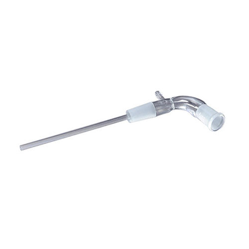 3471. TUBO CONECTOR DE VIDRIO 105° DOBLE TUBO SUCCION VACIO, JUNTA 24/40 - PYREX