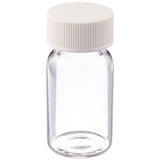 28759. VIAL VIDRIO CLARO 20ML TAPA DE POLIPROPILENO SOLIDA COLOR BLANCA 24-400MM, LINER DE TEFLON C/100 FINNERAN
