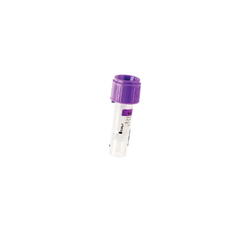 50277. TUBO MICROTEST P/TOMA DE MUESTRAS PEDIATRICAS, COLOR LILA 500UL, K2 EDTA PAQUETE C/50 PIEZAS VACUTEST KIMA-REGISTRO SANITARIO 0085R2018 SSA