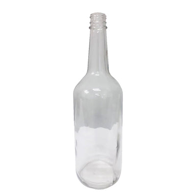 1979. BOTELLA TEQUILERA VIDRIO CLARO 1LT BOCA ANGOSTA SIN TAPA PAQUETE C/12 PIEZAS