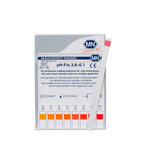 24248. PAPEL PH 3.6-6.1 FIX C/100 TIRAS MACHEREY-NAGEL