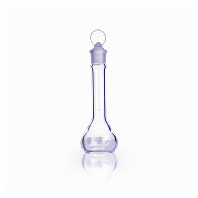 52374. MATRAZ VOLUMETRICO DE VIDRIO 25ML CLASE A C/TAPON DE VIDRIO KIMAX