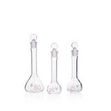 24110. MATRAZ VOLUMETRICO DE VIDRIO 500ML CLASE A, BOCA ANCHA C/TAPON DE VIDRIO PENNYHEAD KIMAX