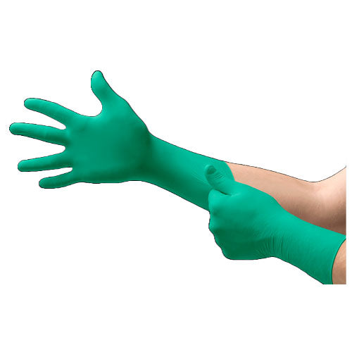 29377. GUANTES DE NITRILO VERDE SIN POLVO ESTERIL TALLA CHICA C/200 PARES TOUCHNTUFF