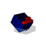 52092. GRADILLA P/16 TUBOS DE 50ML POLIPROPILENO AZUL - SARSTEDT