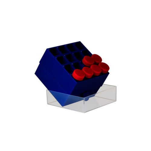 52092. GRADILLA P/16 TUBOS DE 50ML POLIPROPILENO AZUL - SARSTEDT