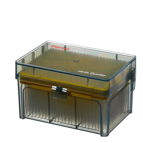 3171. PUNTAS 125UL CLARA ESTERIL C/FILTRO CLIPTIP CAJA C/10 RACKS C/384 - THERMO SCIENTIFIC