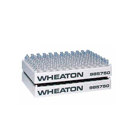 17505. GRADILLA P/96 VIALES 9.5MM, DE POLIPROPILENO - WHEATON