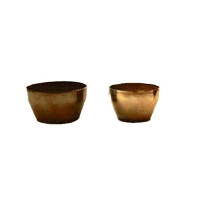 23950. CRISOL DE FIERRO 50ML SIN TAPA PAQUETE C/2 PIEZAS  AESA