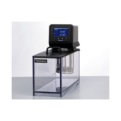 53849. BAÑO DE AGUA ABIERTO DIGITAL 14LT (3.7GAL) +10/85°C C/CONTROLADOR AVANZADO PROGRAMABLE Y TANQUE DE POLICARBONATO 120V 60HZ POLYSCIENCE