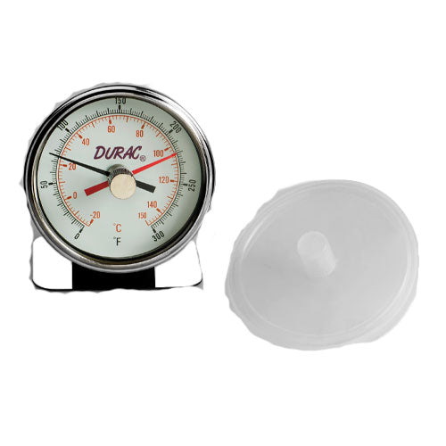 27715. TERMOMETRO BIMETALICO -20/150°C P/AUTOCLAVE, CARATULA 81MM DURAC