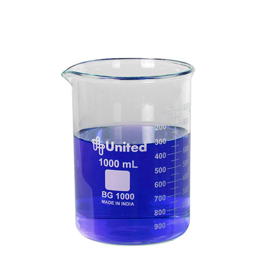 50322. VASO DE PRECIPITADO DE VIDRIO 1000ML F/BAJA - UNITED SCIENTIFIC