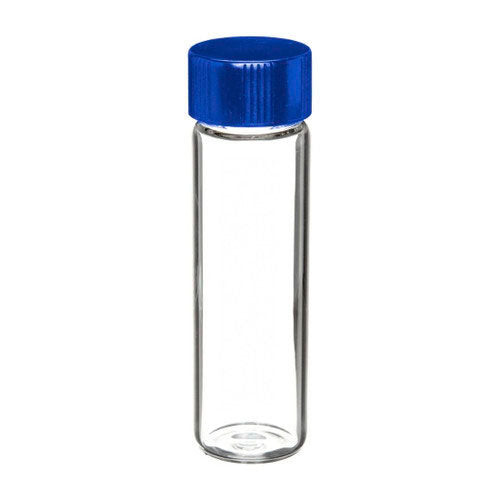 24214. VIAL VIDRIO CLARO 40ML P/VOLATILES TAPA SOLIDA LINER DE TEFLON 24-414 CAJA C/72 PIEZAS I-CHEM