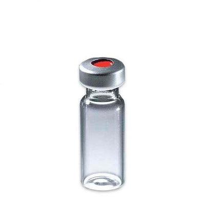 14439. SEPTA DE PTFE ROJO/SILICON BLANCO C/TAPON DE ALUMINIO PLATEADO 11MM PAQUETE C/100 PIEZAS - THERMO SCIENTIFIC