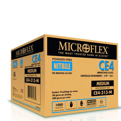 23769. GUANTES DE NITRILO NATURAL 12PULG SIN POLVO, PUÑO EXTENDIDO P/USO INDUSTRIAL EN AMBIENTES CONTROLADOS TALLA EXTRACHICA PAQUETE C/100 PIEZAS MICROFLEX