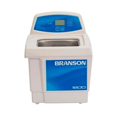 51233. BAÑO ULTRASONICO DIGITAL 1.9LT (0.5GAL) MOD. CPX1800 C/TEMPORIZADOR DIGITAL 90 MINUTOS, DESGASIFICADOR, CONTROL DE ALTA/BAJA POTENCIA Y TAPA 120V BRANSON