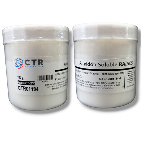 28546. ALMIDON SOLUBLE RA PLASTICO 100GR (PAQUETE C/2 PIEZAS) CTR