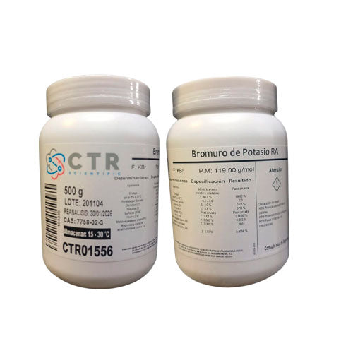 52186. BROMURO DE POTASIO RA PLASTICO 500GR - CTR