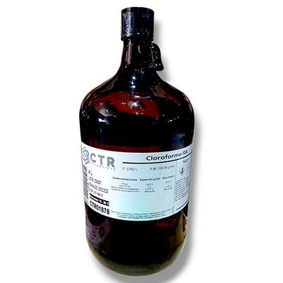 28722. CLOROFORMO RA VIDRIO AMBAR 4LT CTR