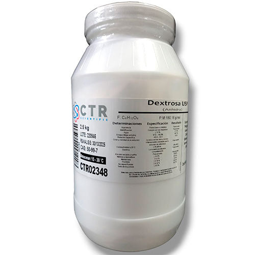 50310. DEXTROSA ANHIDRA USP PLASTICO 2.5KG - CTR