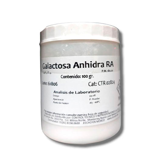 24501. GALACTOSA ANHIDRA RA PLASTICO 100GR CTR