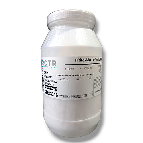 28570. HIDROXIDO DE SODIO ESCAMAS PLASTICO 2.5KG CTR