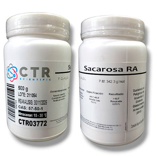 28574. SACAROSA RA PLASTICO 500GR CTR