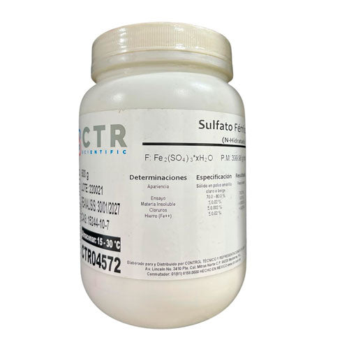 51971. SULFATO FERRICO (N-HIDRATADO) RA PLASTICO 500GR - CTR
