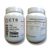 51861. SULFATO FERROSO AMONIACAL HEXAHIDRATADO RA 500GR - CTR