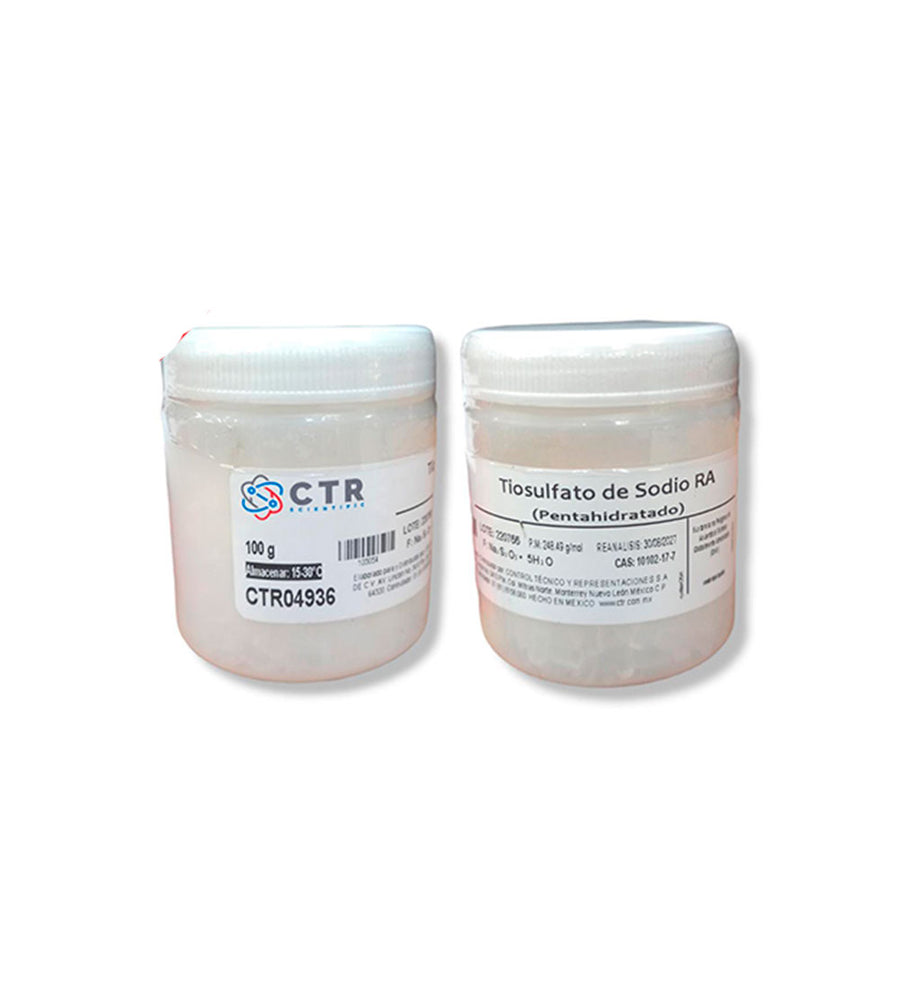 50899. TIOSULFATO DE SODIO PENTAHIDRATADO RA PLASTICO 100GR - CTR