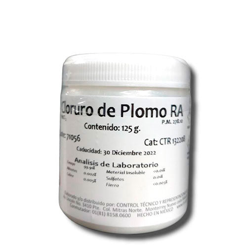 24496. CLORURO DE PLOMO RA ACS 125GR CTR