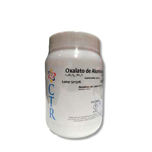 22532. OXALATO DE ALUMINIO HIDRATADO RA PLASTICO 500GR CTR