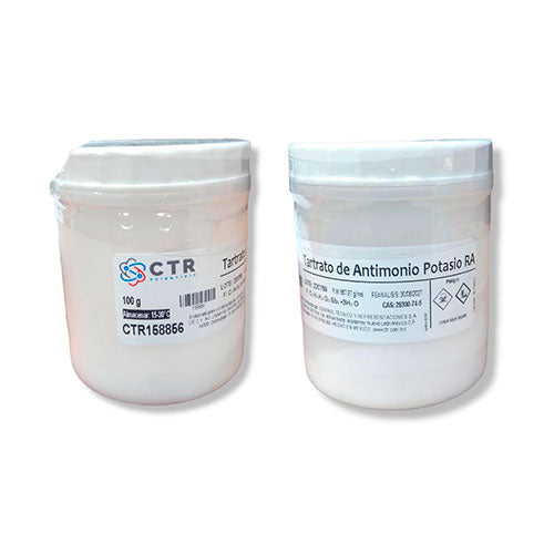 21825. TARTRATO DE ANTIMONIO Y POTASIO PLASTICO 100GR - CTR
