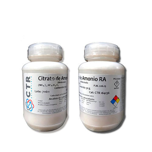 24495. CITRATO DE AMONIO DIBASICO RA ACS 50GR CTR