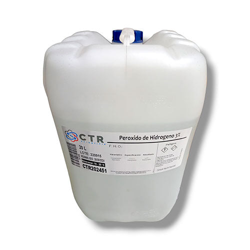 28733. PEROXIDO DE HIDROGENO SOLN 3% PORRON 20LT CTR