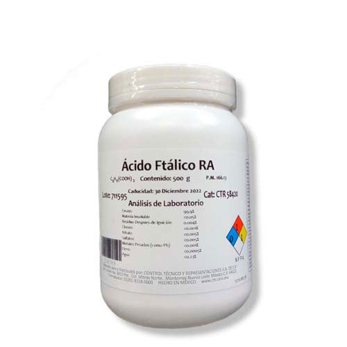 22541. ACIDO FTALICO RA ACS 500GR CTR