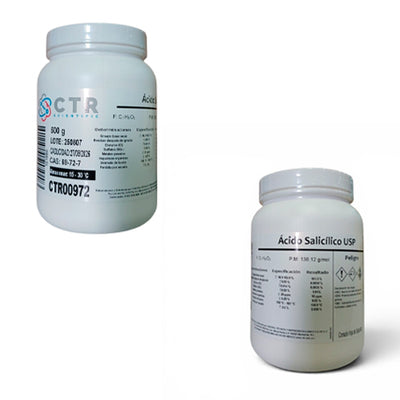 56887. ACIDO SALICILICO USP PLASTICO 500GR - CTR
