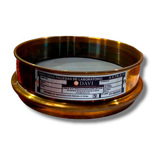 24391. TAMIZ (CEDAZO) 8PULG MARCO Y MALLA DE LATON 0 DAVI