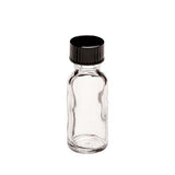 2093. FRASCO DE VIDRIO CLARO 30ML TIPO BOSTON, TAPA FENOLICA C/LINER CONICO DE POLIETILENO PAQUETE C/10 PIEZAS - FINNERAN