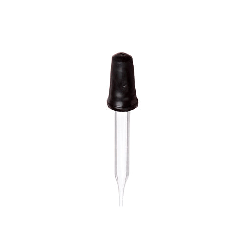 23839. GOTERO DE VIDRIO 2ML, LARGO 70MM, BULBO CONICO DE CAUCHO NEGRO PAQUETE C/20 PIEZAS, BPB002 UNITED SCIENTIFIC