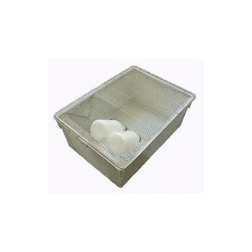 23836. CAJA DE POLICARBONATO TRANSPARENTE TIPO B P/ANIMALES, 33 X 15 X 13CM SIN TAPA TECNIPLAST