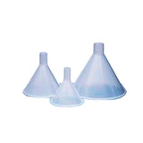 24509. EMBUDO DE POLIPROPILENO 100ML, DE SOLIDOS TALLO CORTO, DIAMETRO 80MM PAQUETE C/5 PIEZAS MEGALAB