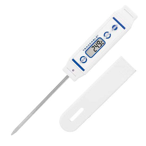 27212. TERMOMETRO DIGITAL P/ALIMENTOS (INLCUYE SOPORTE DE SONDA, LLAVERO, CORDON, CLIP DE BOLSILLO, PILA DE BOTON Y CERTIFICADO NIST C/DATOS) -50 A 300°C TRACEABLE