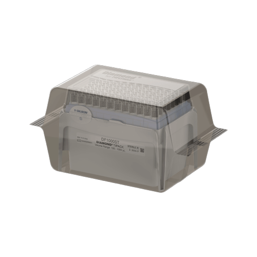 27459. PUNTAS 1000UL CLARAS ESTERIL PIPETMAN DIAMOND DF1000ST TIPACK C/FILTRO C/960 GILSON