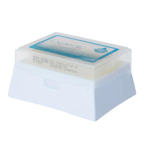 51293. PUNTAS 20UL CLARAS ESTERIL C/FILTRO PIPETMAN EXPERT EF20ST C/FILTRO CAJA C/768 PIEZAS - GILSON