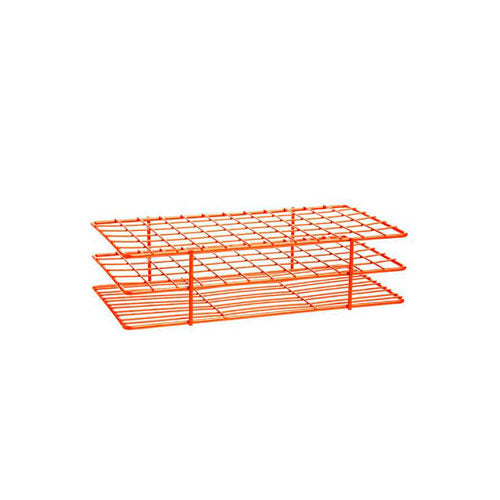 1872. GRADILLA P/72 TUBOS DE ENSAYE 15-16MM DE ALAMBRE POXYGRID NARANJA BEL-ART