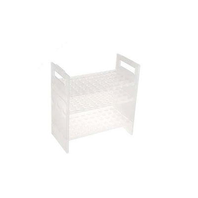 22224.  GRADILLA P/72 TUBOS NMR 5MM POLIPROPILENO COLOR BLANCO BEL-ART