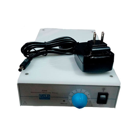 31160. AGITADOR MAGNETICO ILUMINADO P/TITULACION 5LT, 1100RPM 100-240V 50/60HZ VELP